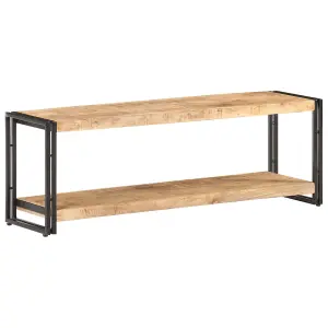 Berkfield TV Cabinet 120x30x40 cm Rough Mango Wood