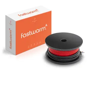 Fastwarm 150W Electric Underfloor Heating Cable Kit - 1.9m - Cable only (no thermostat or kit accessories)