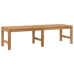 Berkfield Garden Bench 150 cm Solid Teak Wood