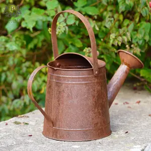 Large Metal Watering Can Vintage Style Garden Ornament