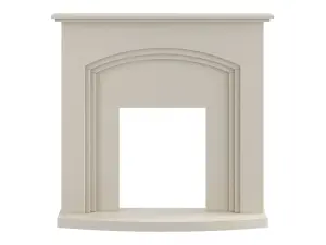 Adam Truro Fireplace in Cream, 41 Inch