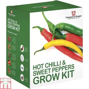 Seed Grow Kit Red Hot Chilli + Sweet Peppers - Ideal Gift