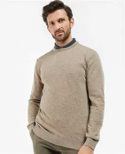 Barbour Essential Lambswool Crew Neck Jumper Navy L