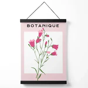 Pink Foxglove Flower Market Boho Medium Poster with Black Hanger