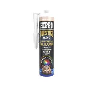 Hippo Prestige 4 in 1 Silicone Sealant - Pastel Beige