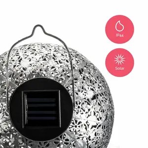 Normani 9.84'' Solar Powered Integrated LED Outdoor Lantern