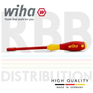 Wiha Hex Driver Screwdriver  1000v VDE Electrician 4mm Hex SoftFinish Grip 00853