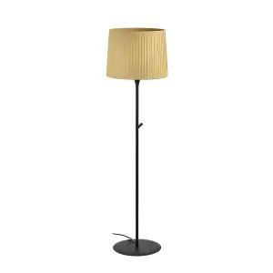 Luminosa Samba Floor Lamp Round Tappered Shade Yellow, E27