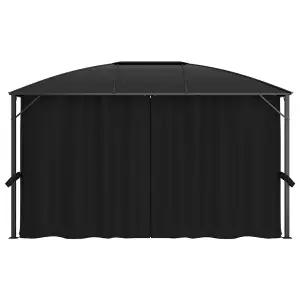 Berkfield Gazebo with Curtains 400x300x265 cm Anthracite