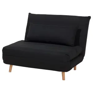 Beliani Retro Sofa Bed SETTEN Black