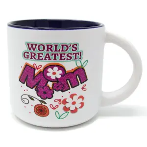 New 9Cm Worlds Greatest Mum Coffee Tea Mug Cup Xmas Gift Birthday Present Mother