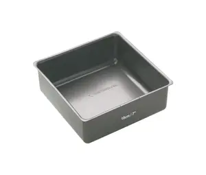 MasterClass Non-Stick 18cm Loose Base Deep Cake Pan Grey