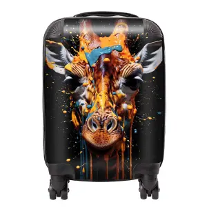 Giraffe Face Splashart Suitcase - Mini Cabin