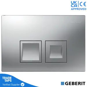 Geberit Delta 35 Flush Plate Matt Chrome