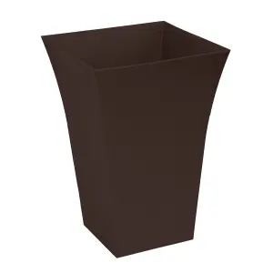 simpa 2PC Brown Large Milano Plastic Planters.