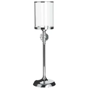 Candle Holder COTUI Glass Silver