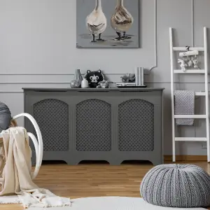 Cambridge Large Grey Radiator cover 900mm(H) 1710mm(W) 200mm(D)