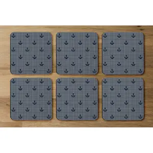 Square 6 Piece Coaster Set (Set of 6)