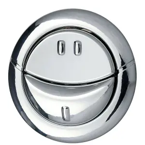 Wirquin Jollyflush Dual Flush Chrome Push Button Replacement