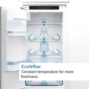 Bosch KIN85NSE0G 50:50 Built-in Frost free Fridge freezer - White