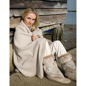 Result Plain Warm Outdoor Fleece Blanket (330gsm) Natural (One Size)