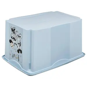 Keeeper Mickey Mouse Turn Around Stackable Box with Lid 45 Litre Cloudy Blue