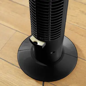 Neo 33 inch Aroma Free Standing 3 Speed Fan - Black