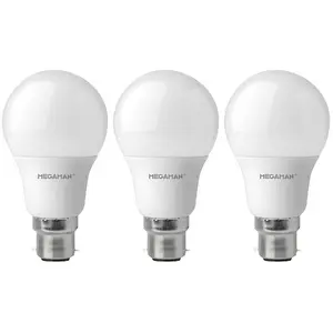 Megaman LED GLS 4.8W B22 Warm White Opal (3 Pack)