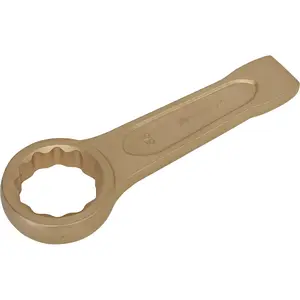 55mm Non-Sparking Ring End Slogging Spanner with Short Profile for Heavy-Duty Use