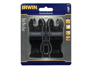 IRWIN 5-Piece Oscillating Blade Set for Versatile Cutting Tasks