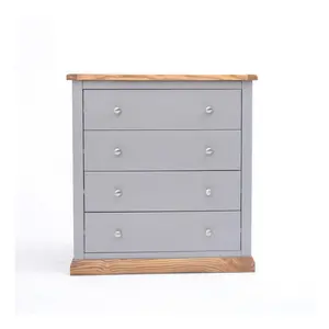 Biccari 4 Drawer Chest of Drawers Chrome Knob