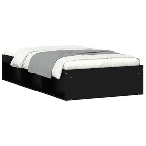 Berkfield Bed Frame Black 100x200 cm