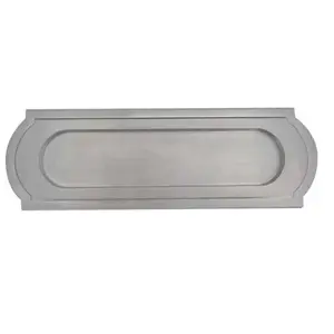 Sloane 30.5 cm x 10 cm Metal Letter Plate Satin Chrome