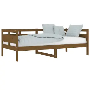 Berkfield Day Bed Honey Brown Solid Wood Pine 90x190 cm