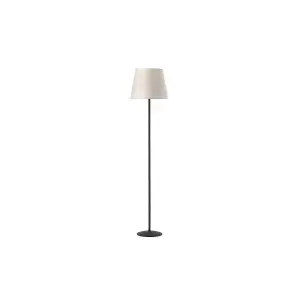 Luminosa Loris Floor Lamp With Tapered Shade, White Shade