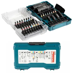 Makita E-07060 30 PC Black Colour Coded Drill Bit Set Pz Tx + 19mm + 17mm Socket