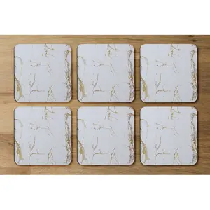 Square 6 Piece Coaster Set (Set of 6)