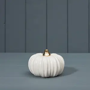 The Satchville Gift Company Gold Stem White Pumpkin