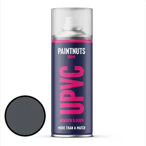 PaintNuts UPVC Door & Window Gloss Paint - Slate Grey - 400ml Spray Can (RAL7015)