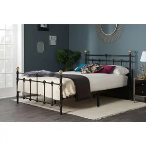 Birlea Atlas Small Double Bed Frame In Black