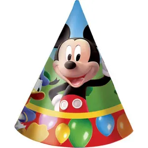 Mickey Mouse Clubhouse Party Hats (Pack of 6) Multicoloured (One Size)