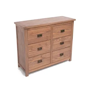 Padua 6 Drawer Chest of Drawers Bras Drop Handle