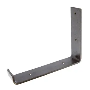 Hammer & Tongs Scaffold Board Iron Shelf Bracket - D235mm - Raw - Pack of 2