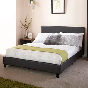 Morgana Upholstered Bed Frame Black / Small Double (4')