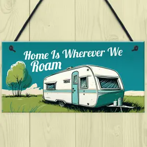 Red Ocean Hilarious Caravan Sign Novelty Hanging Caravan Accessories Decor Plaque  Perfect for Campers and Caravans