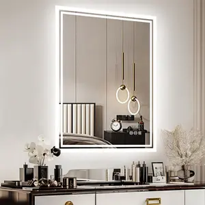 Backlit LED Bathroom Vanity Mirror Anti-Fog 90cm H x 70cm W