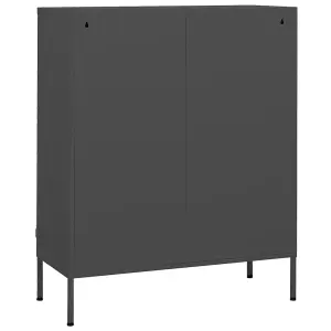 Berkfield Storage Cabinet Anthracite 80x35x101.5 cm Steel