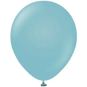 Kalisan Latex Retro Balloons (Pack of 25) Blue Gl (One Size)