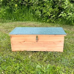 Wooden Hedgehog Feeding Station House