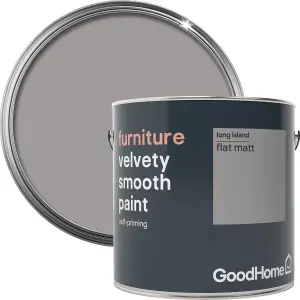 GoodHome Long island Flat matt Furniture paint, 2L